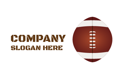 Logo Sepak Bola Cokelat Putih