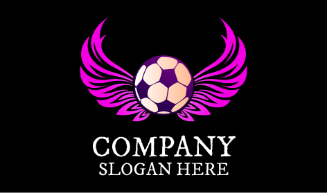 Logo Sepak Bola Sayap Yang Menyenangkan