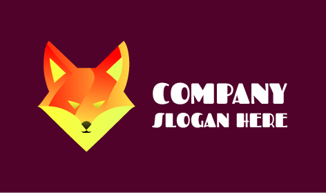Logotipo Da Raposa Laranja Cautelosa