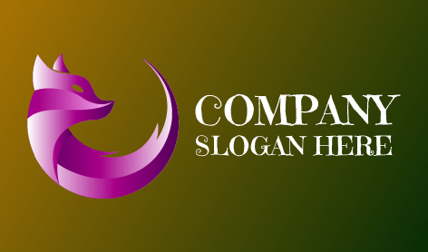 Logotipo Delicado da Raposa Lavanda