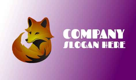 Elegantes Braunes Fuchs Logo