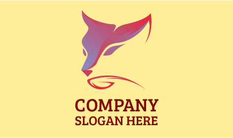 Logotipo Elegante De Raposa Pastel