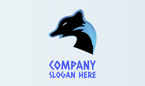 Logotipo Da Raposa Negra Feroz