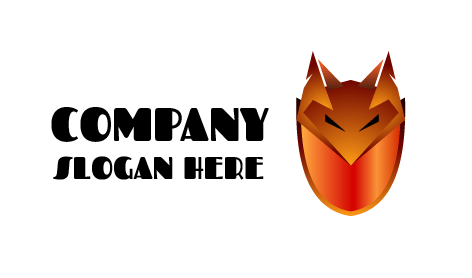 Logotipo Da Raposa Marrom Brilhante