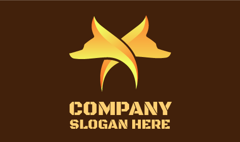 Anmutiges Fuchspaar-logo