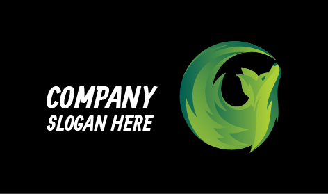 Gracefully Twisted Fox Logo