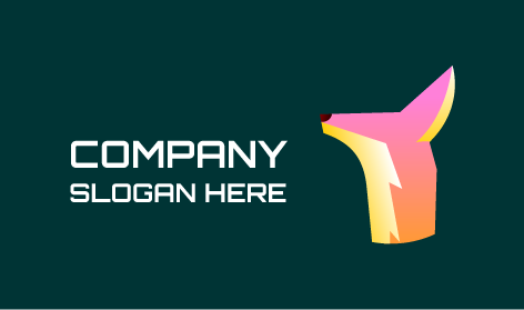 Farbverlauf Neugieriges Fuchs-Logo