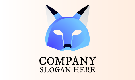 Logotipo De Máscara De Raposa Metálica