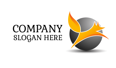 Logotipo De Raposa Saltadora Laranja