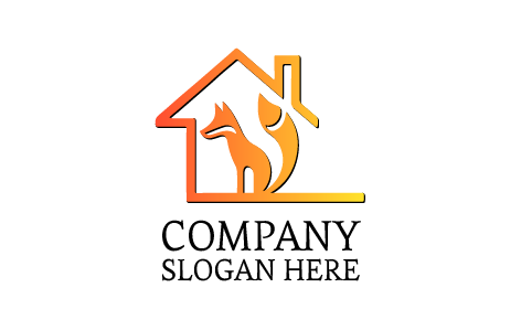 Logótipo Da Raposa Com Cauda Levantada