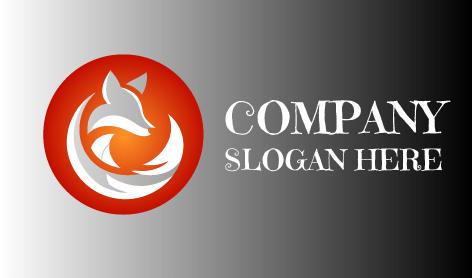 Logotipo Da Raposa Encantadora Prateada