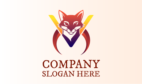 Logótipo Exclusivo Da Mascote Da Fox