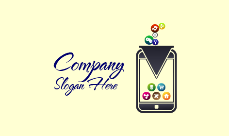 Logotipo Del Gadget Del Embudo De La Aplicación