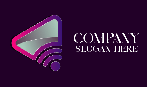 Logotipo Del Dispositivo De Señales De Gradiente