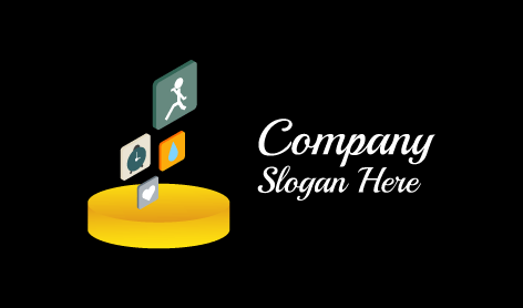 Logotipo De Dispositivo De Plataforma Amarilla