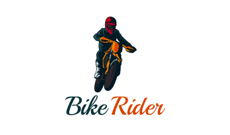 Bike Rider Gaming Ai Logo