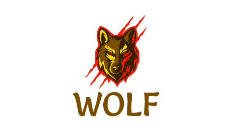 Logo Ai Di Fierce Wolf Gaming