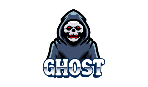 Ghost Skull Gaming Ai Logo