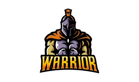 Muscular Warrior Gaming Ai Logo