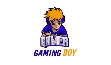 Professional Boy Gaming Ai Logo