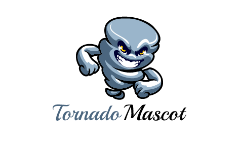 Tornado Mascot Gaming Ai Logo