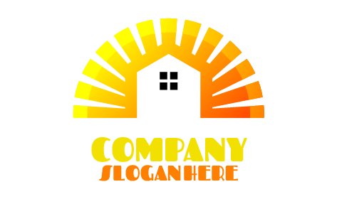 Logotipo De La Casa Del Jardín De La Ventana Negra