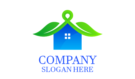 Logotipo De La Casa Del Jardín Azul