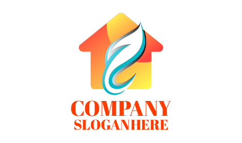 Elegante Logotipo De Jardín De Hojas