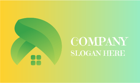 Logotipo Del Jardín De La Casa De Las Hojas