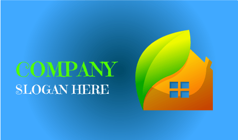 Logotipo De Jardín De Casa Frondosa