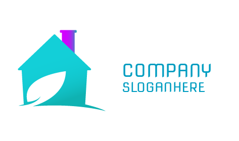 Logotipo De Jardín De Chimenea Púrpura