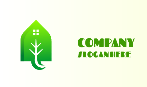 Logotipo De La Casa Del Jardín De La Ventana Blanca