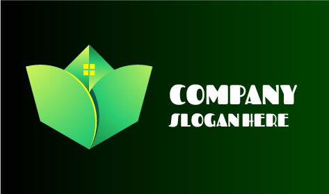 Logotipo De La Casa Del Jardín De Luz Amarilla