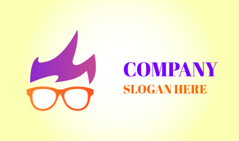 Logotipo De Gafas De Montura Grande