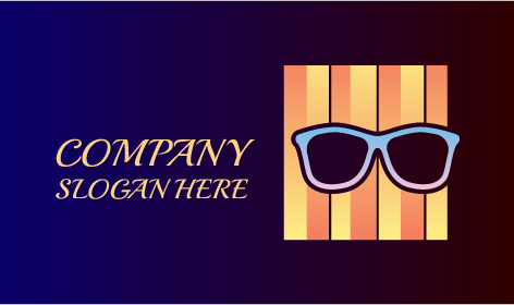 Black Lens Glasses Logo