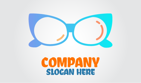 Cat Spectacles Glasses Logo