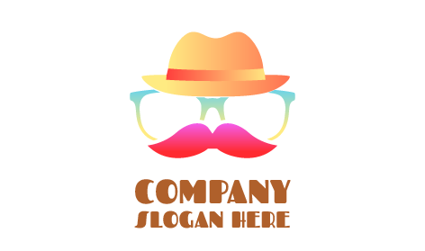 Cowboy Hat Glasses Logo