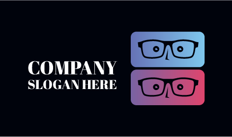 Cute Eye Glasses Logo