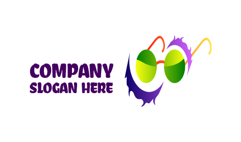 Logo De Lunettes Rondes Vertes