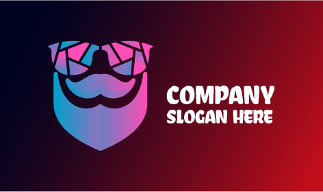 Mustache Gaming Glasses Logo