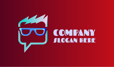 Logotipo de marca de gafas online