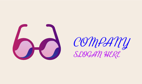 Optical Purple Glasses Logo