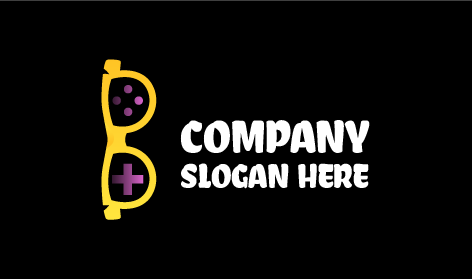 Purple Buttons Glasses Logo