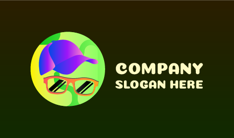 Logo De Lunettes De Casquette Violette