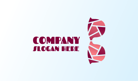 Sleek Mosaic Glasses Logo