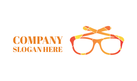 Thin White Lined Glasses Logo