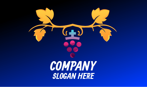Logotipo De Golden Leaves Grapes