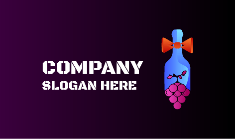 Logotipo De Vino De Uvas Frescas