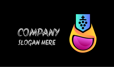 Logotipo De Jugo De Uvas Moradas