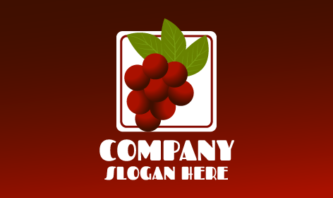 Logotipo De Racimo De Uvas Rojas